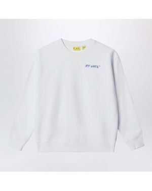 Off-White c/o Virgil Abloh Weißes Sweatshirt Mit Logo-Print