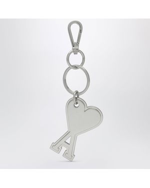 Ami Paris Tone Ami De Coeur Keyring - White