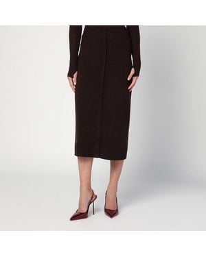 Victoria Beckham Midi Skirt - Black