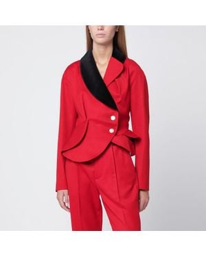 Vivienne Westwood Stormy Asymmetrical Wool Jacket - Red