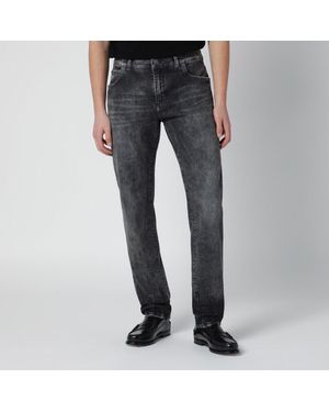 Jean Homme Dolce & Gabbana - Taille 50 (32 Pouces), Noir Délavé Acide, Clouté, Parfait état