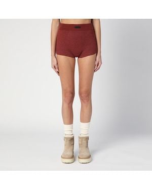 Fear Of God Short bordeaux in nido d'ape - Arancione