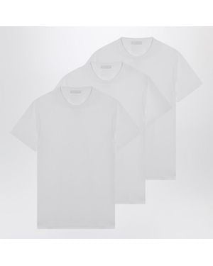Prada Set Of Three T-Shirts - White
