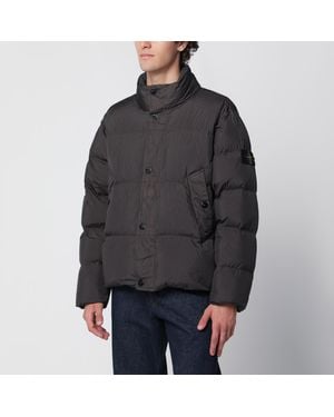 Stone Island Quilted Compass Lead Polyamide Jacket - Black