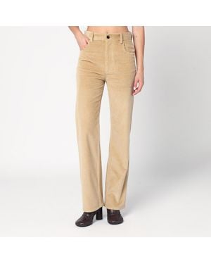 Bottega Veneta Corduroy Trousers - Natural