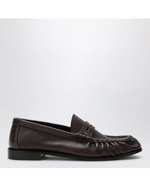 Saint Laurent Le Loafer Leather Loafers - Black