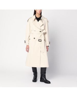 Burberry Light Cotton Fitzrovia Trench Coat - Natural