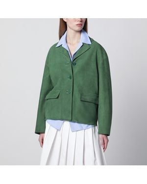 Salvatore Santoro Suede Jacket - Green