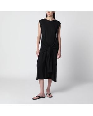 TOTEME Maxi Jersey Dress With Belt - Black