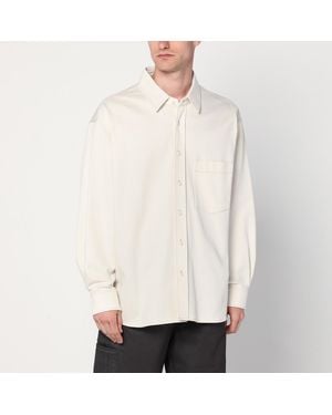 Lemaire Cream Cotton Shirt - White