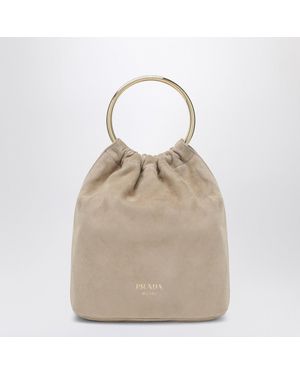 Prada Mini Bucket Bag - Natural