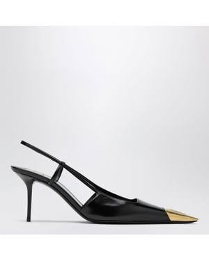 Saint Laurent Jeanne Slingback Court Shoes - Black