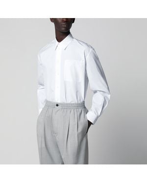 Bottega Veneta Pinstriped Cotton Shirt - Grey