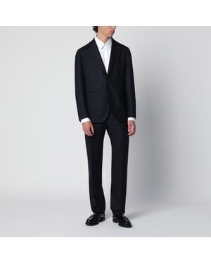 Tagliatore Single-Breasted Wool Suit - Black