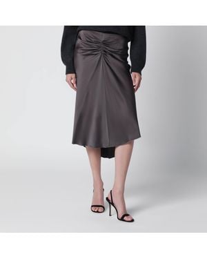 Victoria Beckham Bela Midi Skirt - Black