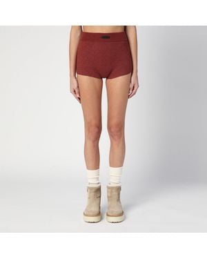 Fear Of God Burgundy Honeycomb Short - Orange