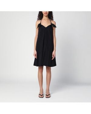 Loewe Flamenco Dress In Stretch Viscose - Black