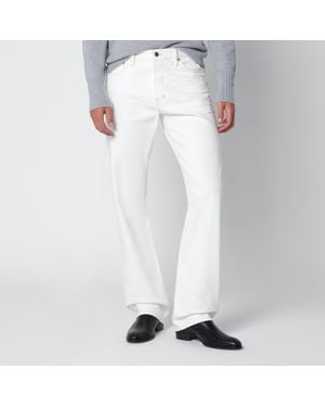 Tom Ford Jeans With Biker-Effect Details - White