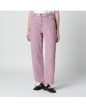 Ganni Starry Washed Jeans - Pink