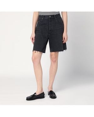 Saint Laurent Bermuda ampio in denim - Blu