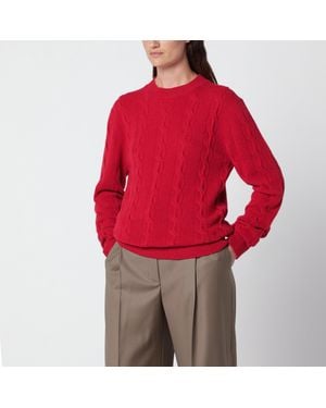 Ami Paris Merino Wool Sweater - Red