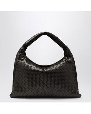 Bottega Veneta Hop Shoulder Small Bag Fondant - Black