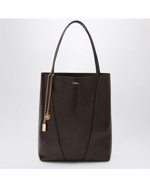 Chloé Tote bag media spin scura - Nero