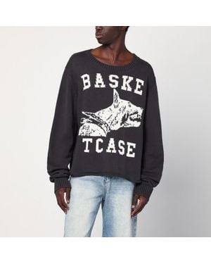 Basketcase Gallery Maglione vintage black con intarsio logo - Nero
