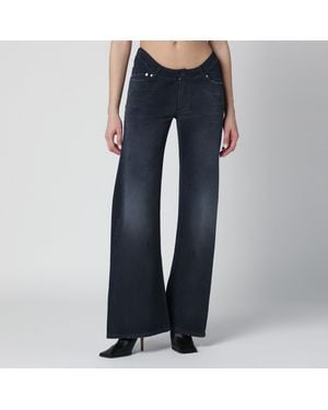 Balenciaga Jeans With Curved Waist - Blue