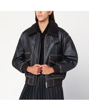 DUNST Bomber effetto vintage - Nero