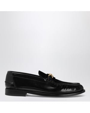 Versace Leather Medusa 95 Loafers - Black