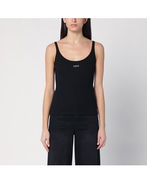 Off-White c/o Virgil Abloh Tank Top With Logo - Black