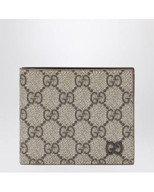 Gucci Portacarte lungo gg beige/ebano - Metallizzato