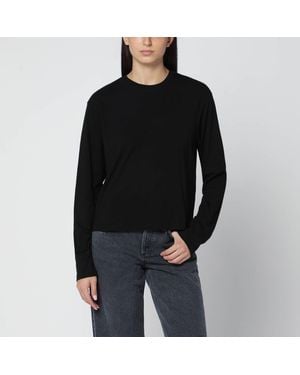 Agolde Schwarzes Oberteil Aus Bio-Baumwolle