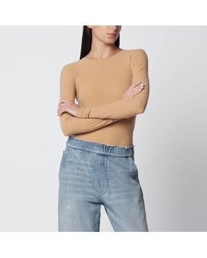 MM6 by Maison Margiela Langärmeliger Body Aus Lycra-Jersey - Blau