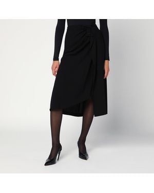 Balenciaga Draped Skirt - Black