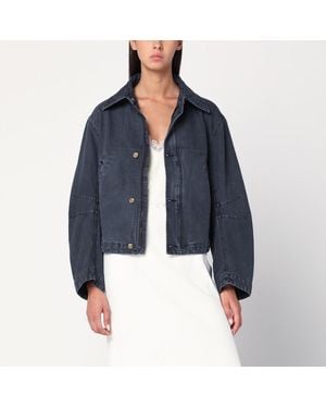 6397 Giacca in denim blu inchiostro