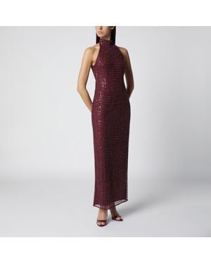ROTATE BIRGER CHRISTENSEN Beaded Maxi Dress - Red