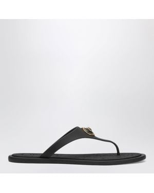 Versace Alia Rubber Sandals - Black