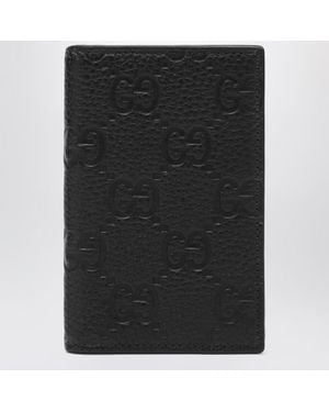 Gucci Gg Leather Wallet - Black
