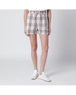 Burberry Mallow Check Pattern Shorts - Pink
