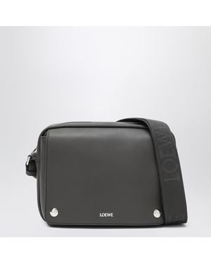 Loewe Dark Media Pebble Shoulder Bag - Grey