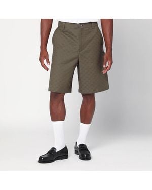 Gucci Bermuda Forêt En Tissu Gg - Neutre