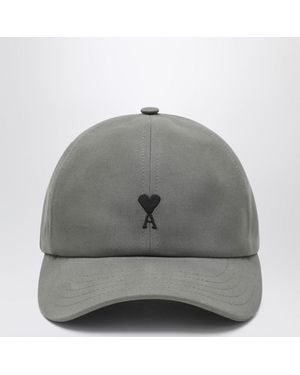 Ami Paris Ami De Coeur Baseball Cap - Grey