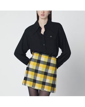 Vivienne Westwood Shirt With Oversized Collar - Black