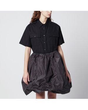 Prada Poplin Short-Sleeve Shirt - Black