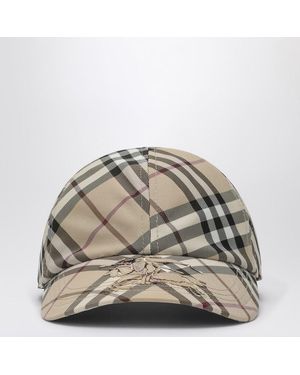 Burberry Casquette De Baseball Check Avec Broderie Ekd - Multicolore