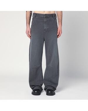 Entire studios Pantalone slavato in denim - Grigio