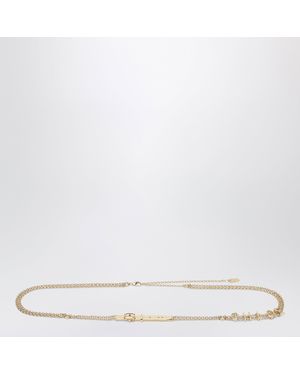 Chloé Tone Belt With Logo Lettering - Weiß