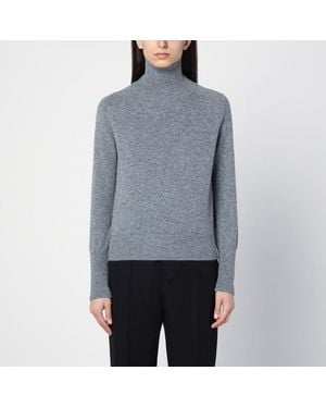 Victoria Beckham Maglia dolcevita grigia in lana - Grigio